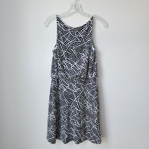 SUSANA MONACO X Revolve Mosaic Print Holly Dress in Black Size Medium - Picture 9 of 9